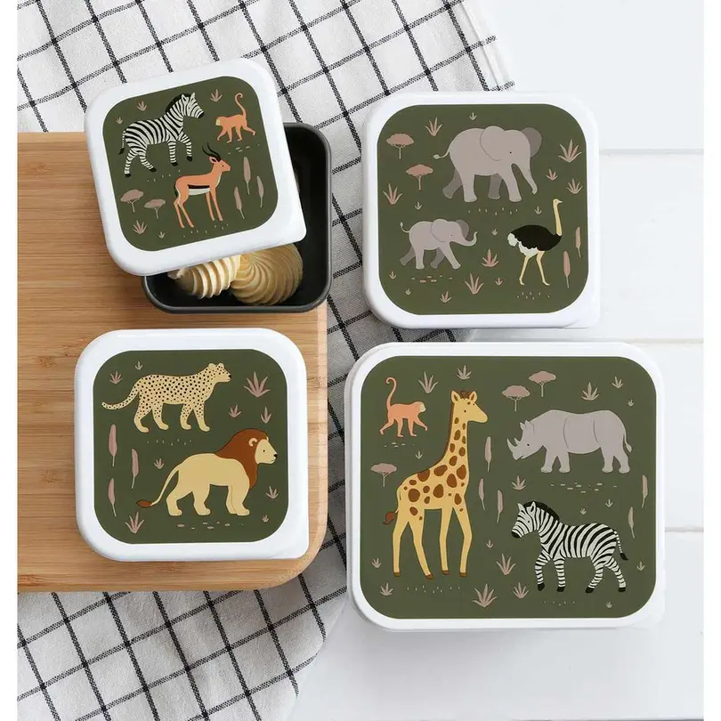 Lunch-Box 4er-Set Savanna