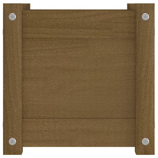 NNEVL Garden Planter Honey Brown 31x31x31 cm Solid Pinewood