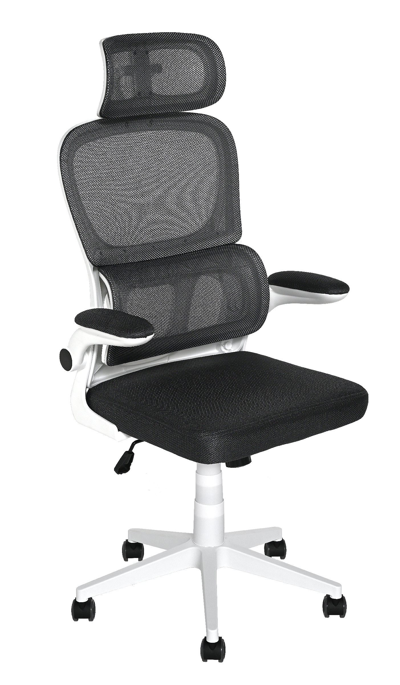 Fotel Obrotowy Do Biurka Ergonomiczne Krzesło Biurowe Szare Siateczkowe