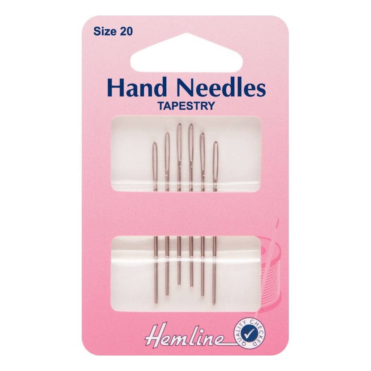 Hemline Tapestry Needles Size 20 6 Pack
