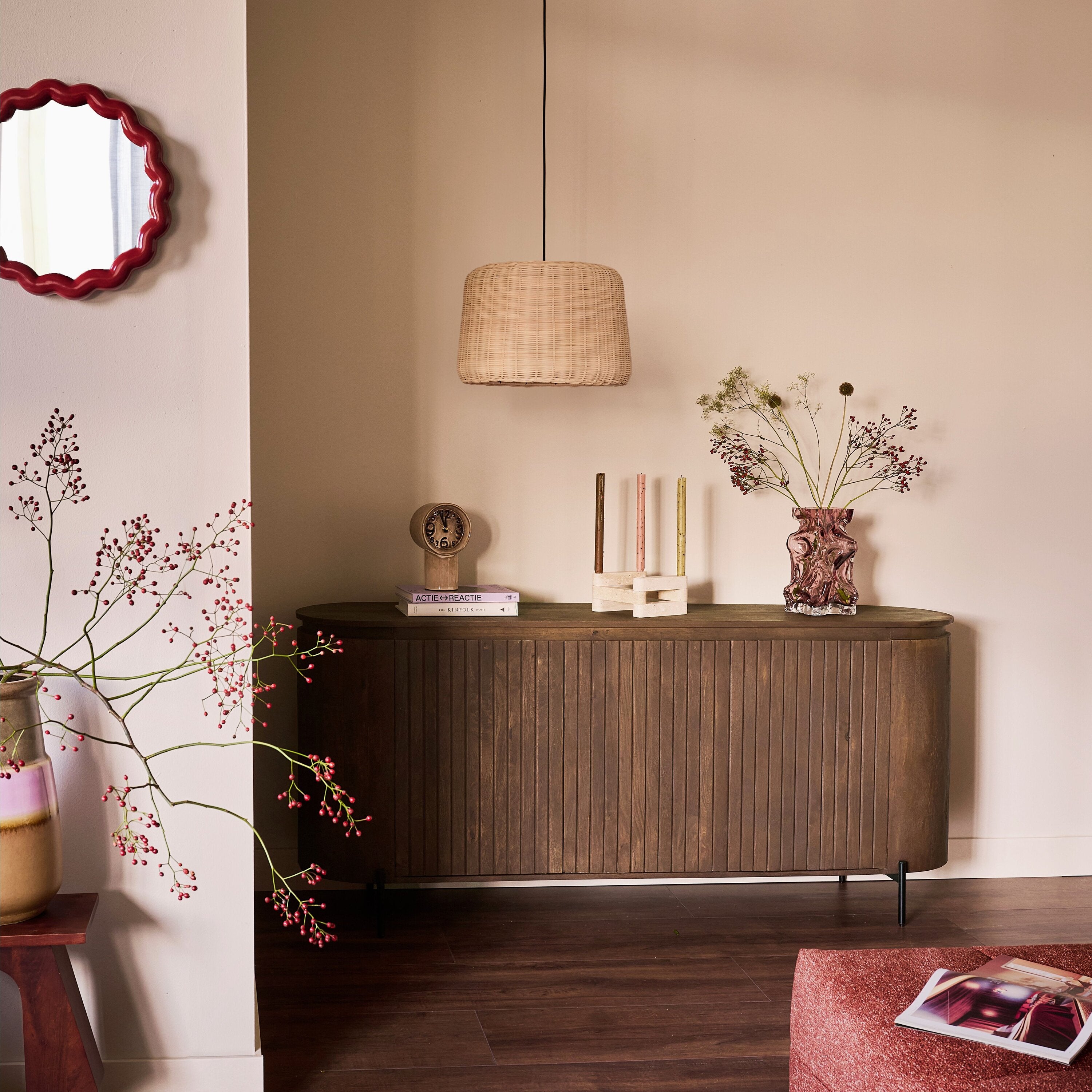 by fonQ Grand Dressoir Tabacco Mangohout - B 180 cm