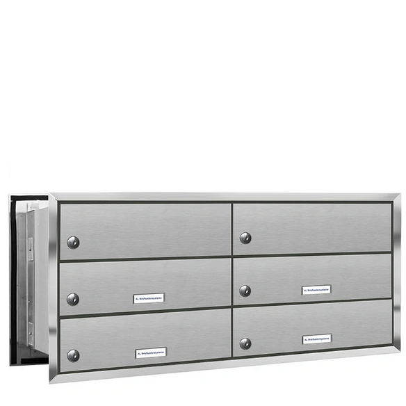 Briefkasten, Parteien: 4, Mauerdurchwurf, BxHxT: 153,312 x 34,5 x 48,0 cm