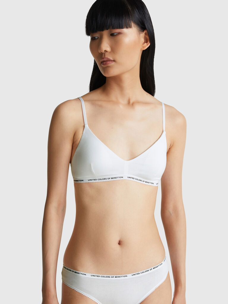 Bra in stretch cotton