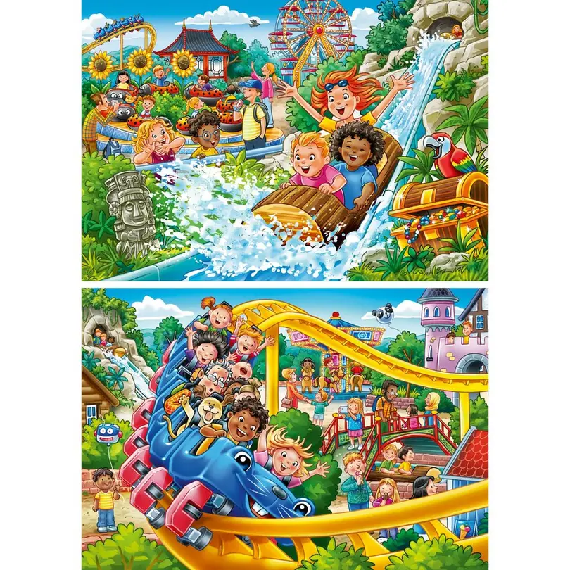 Puzzle 2er-Set Vergnügungspark