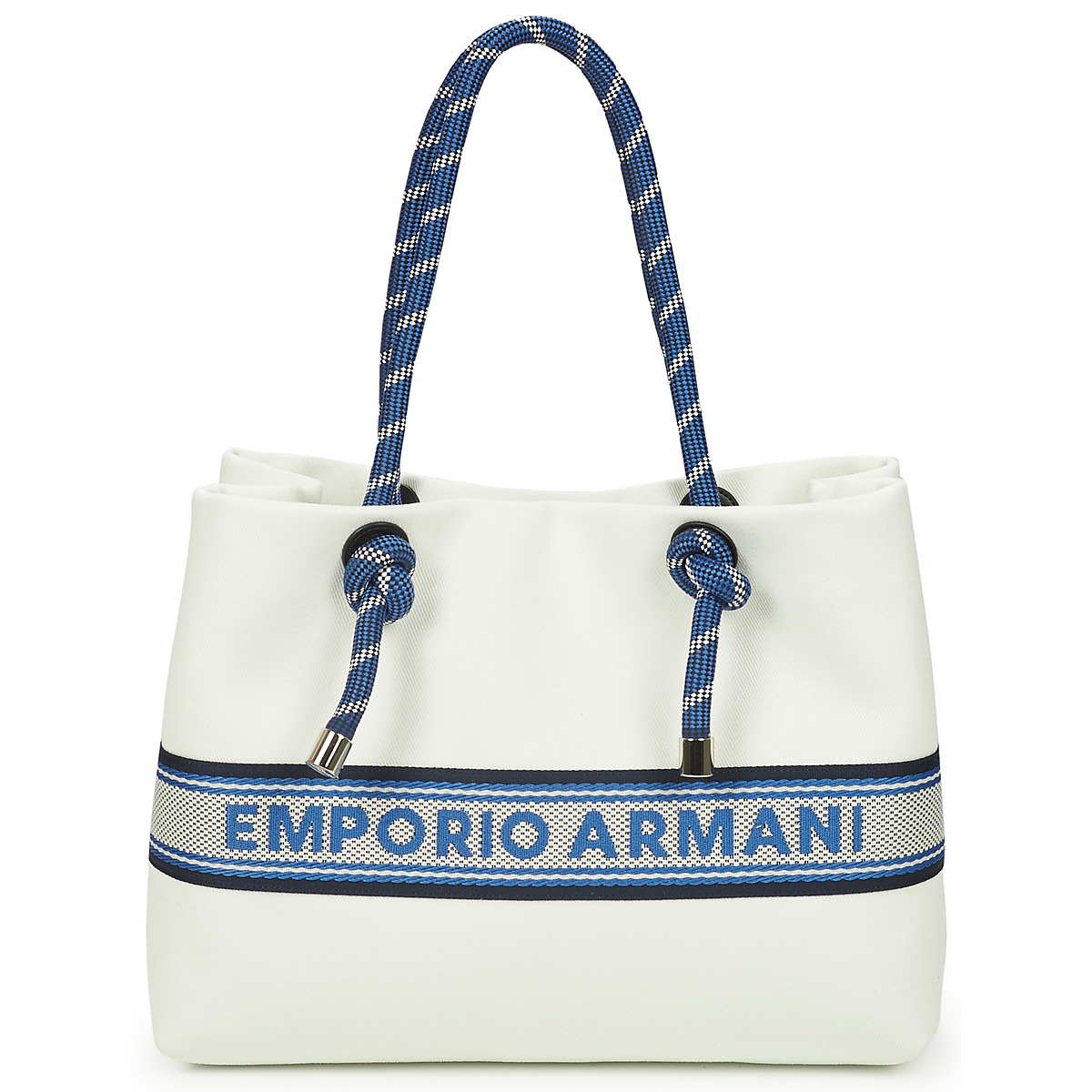 Emporio Armani - MYEA MEDIUM BORSA - White / Blue / Marine