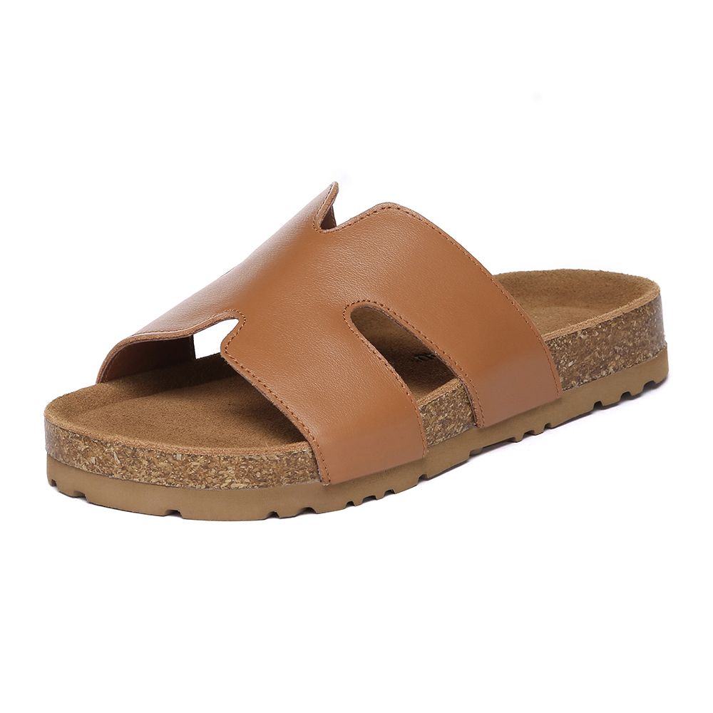 EverAu Australia Genuine Leather Heidy Slides with Eva Sole