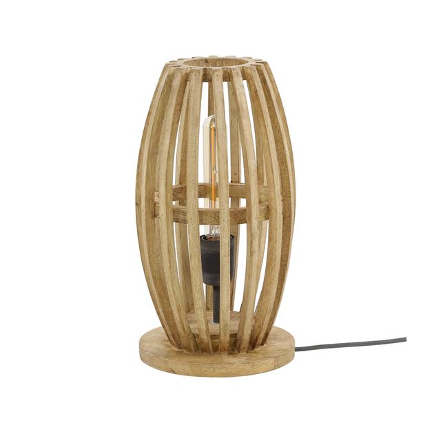 Giga Meubel Tafellamp Orbit - Mangohout Naturel - 1-Lichts - 20x20x38cm