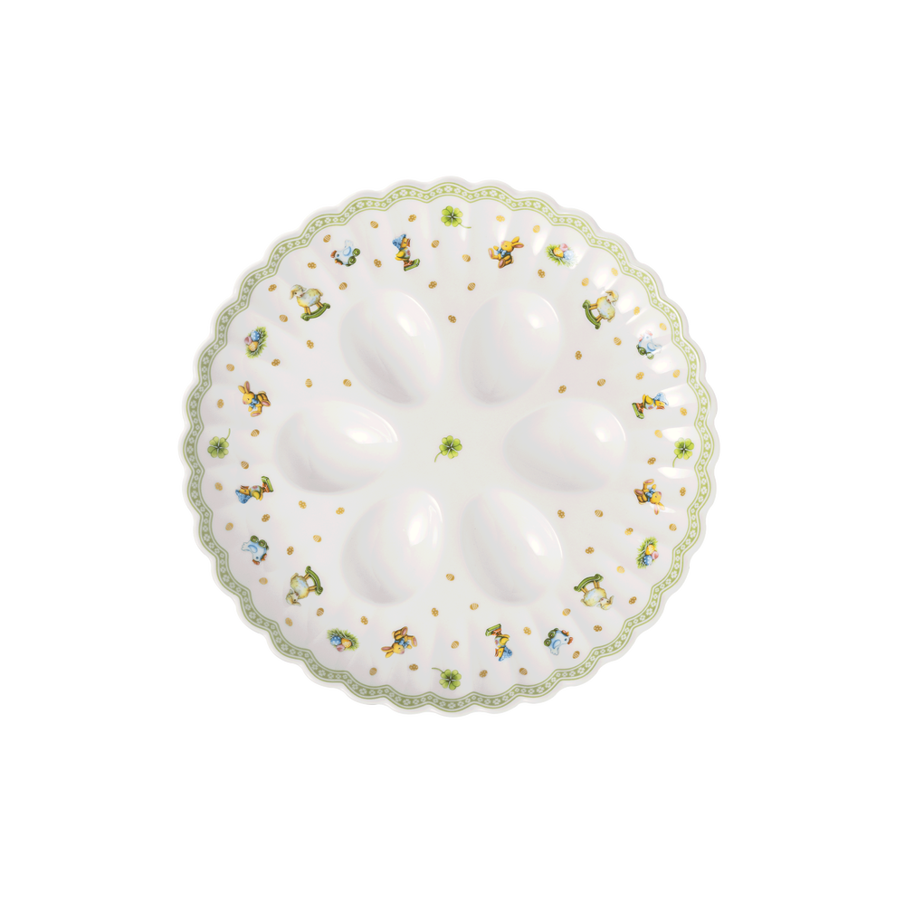Easter Delight Specialty plate - Green, 9.5'', Premium Porcelain