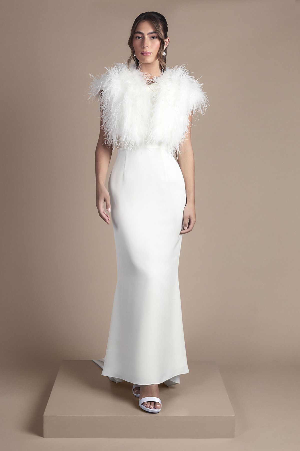 Coast Feather Bridal Bolero Cover Up