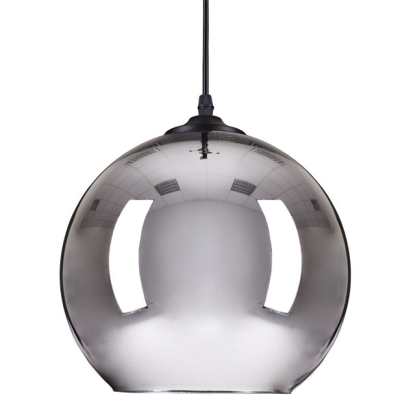 LAMPA WISZĄCA chromowana 30 cm MIRROR GLOW M