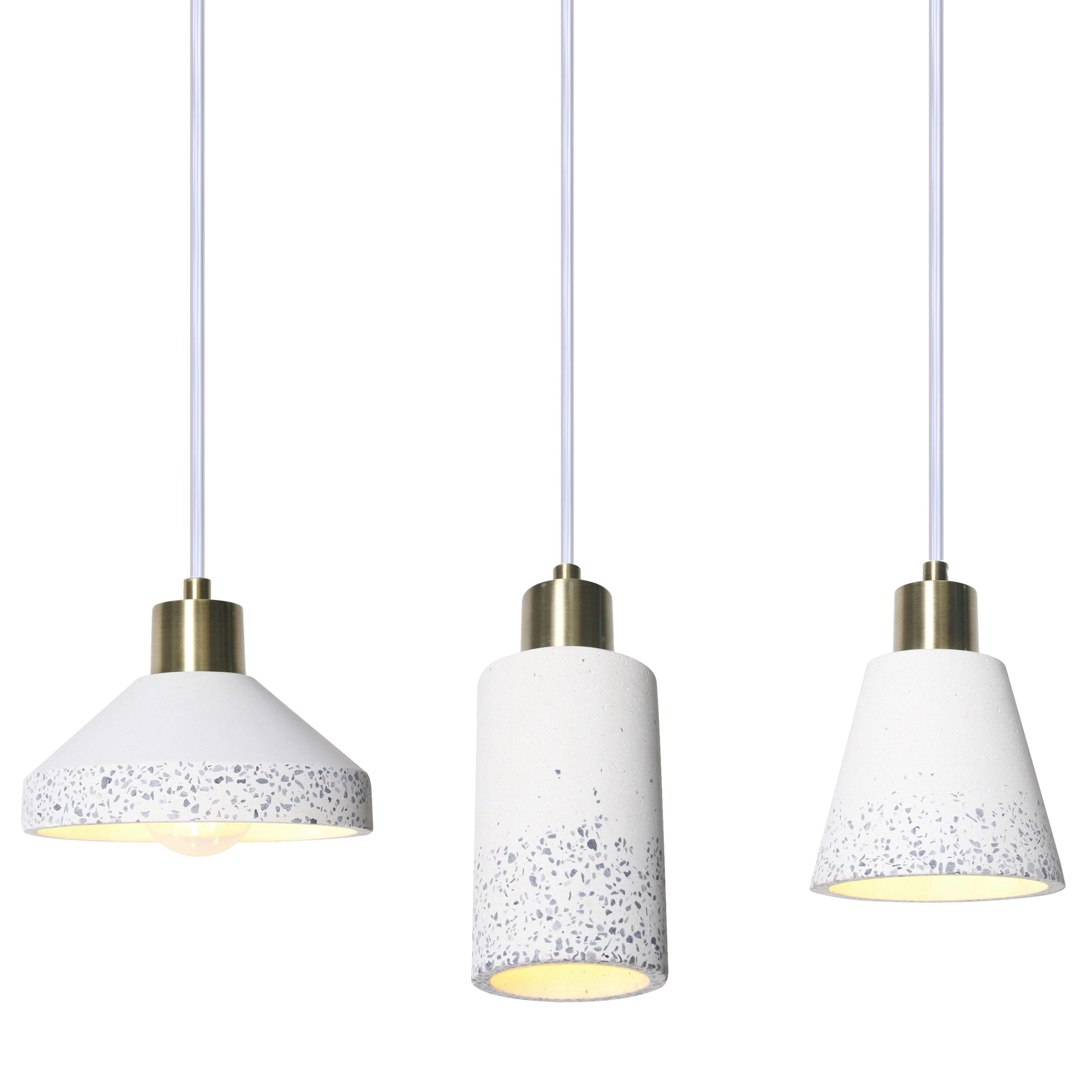 LAZO - Suspension en stone laiton