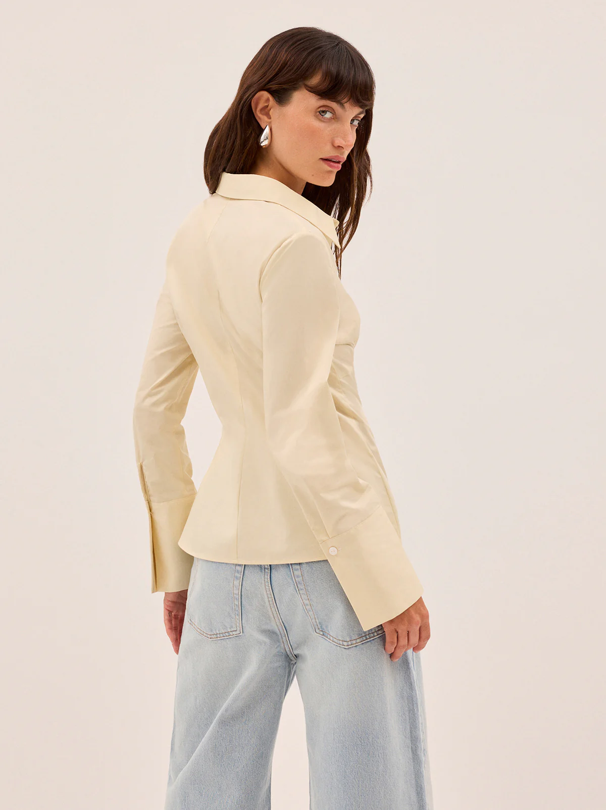 Jesse Vanilla Cotton Shirt