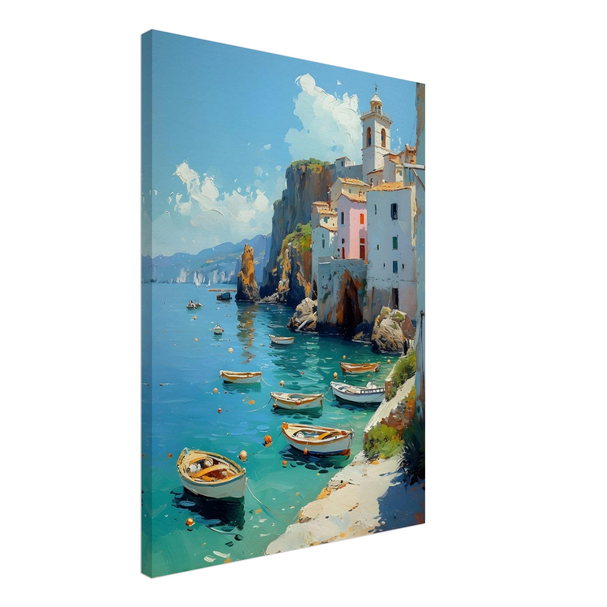 Artfulprints Canvas Harbour breeze canvas - 50x70 cm - Blauw