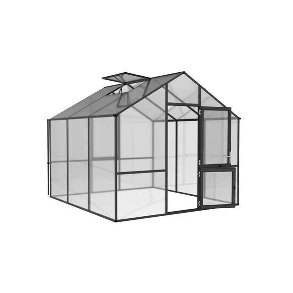 Gewächshaus »Lilie«, 9,6 m², Kunststoff/Aluminium, winterfest