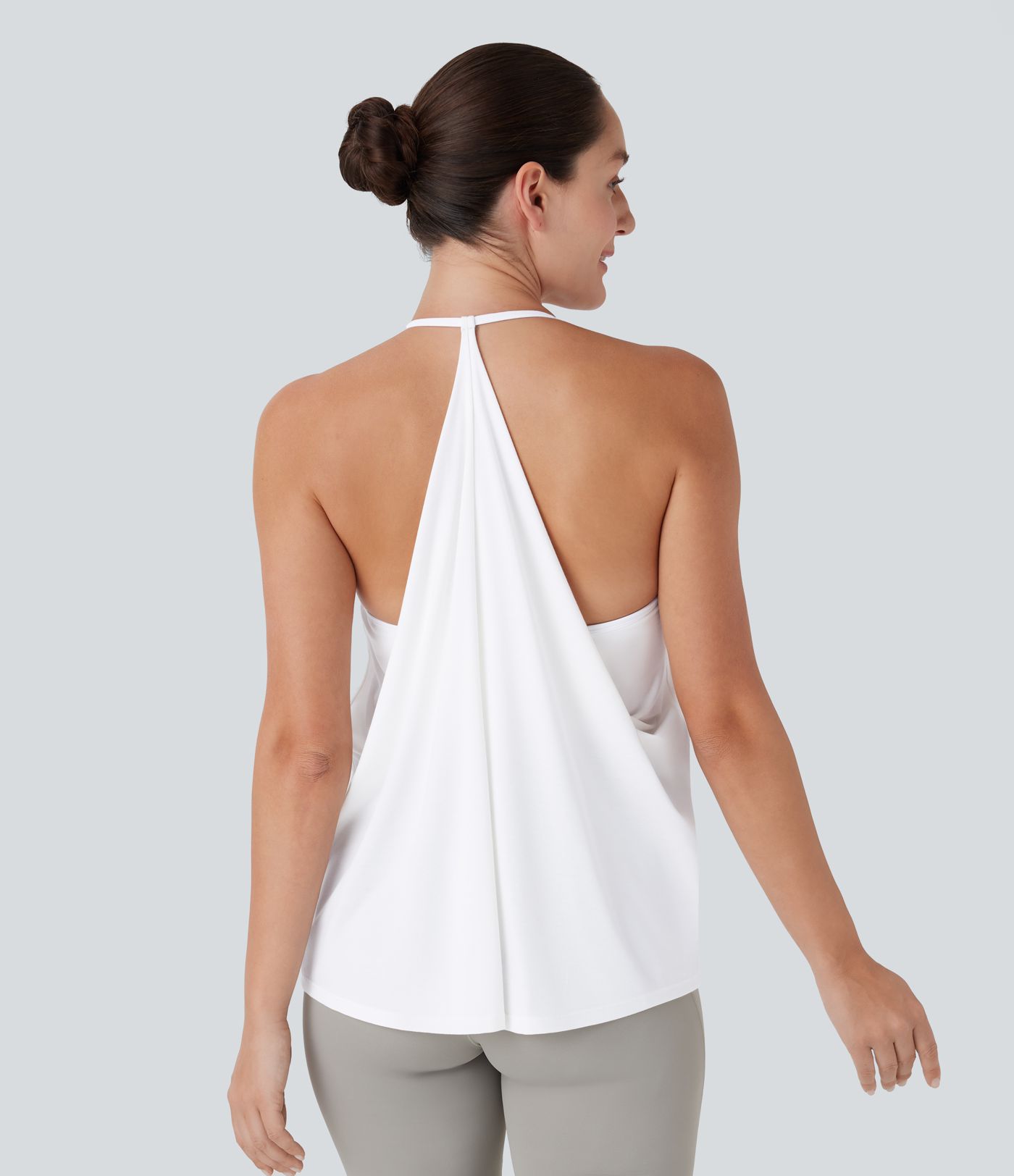 Softlyzero™ Airy Haut de yoga dos nu à encolure américaine sensation fraîcheur-UPF50