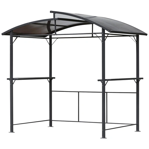 Grillpavillon, BxHxT: 245 x 233 x 150 cm, grau