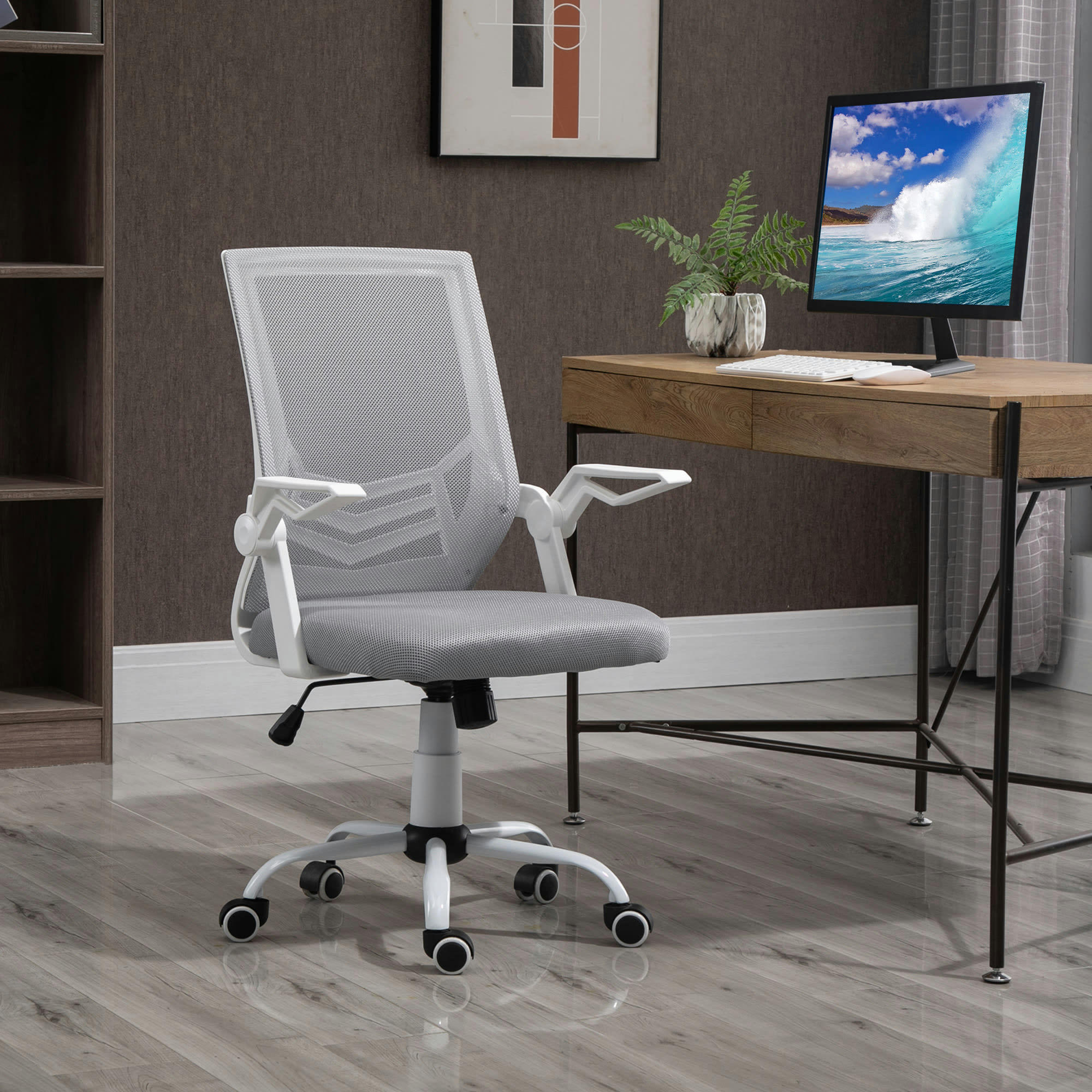 - Chaise de bureau ergonomique support lombaires accoudoirs relevables