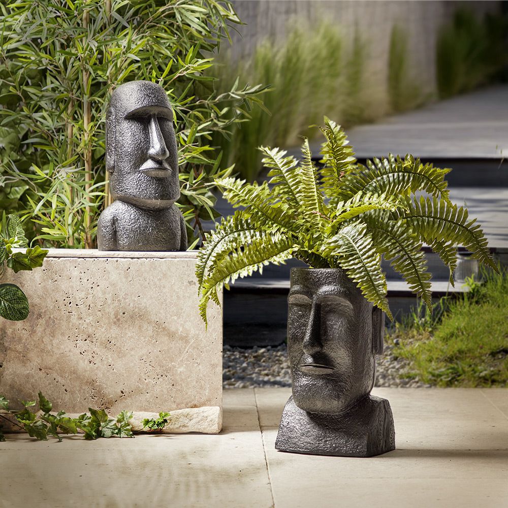Statue Île de Pâques noir H41cm