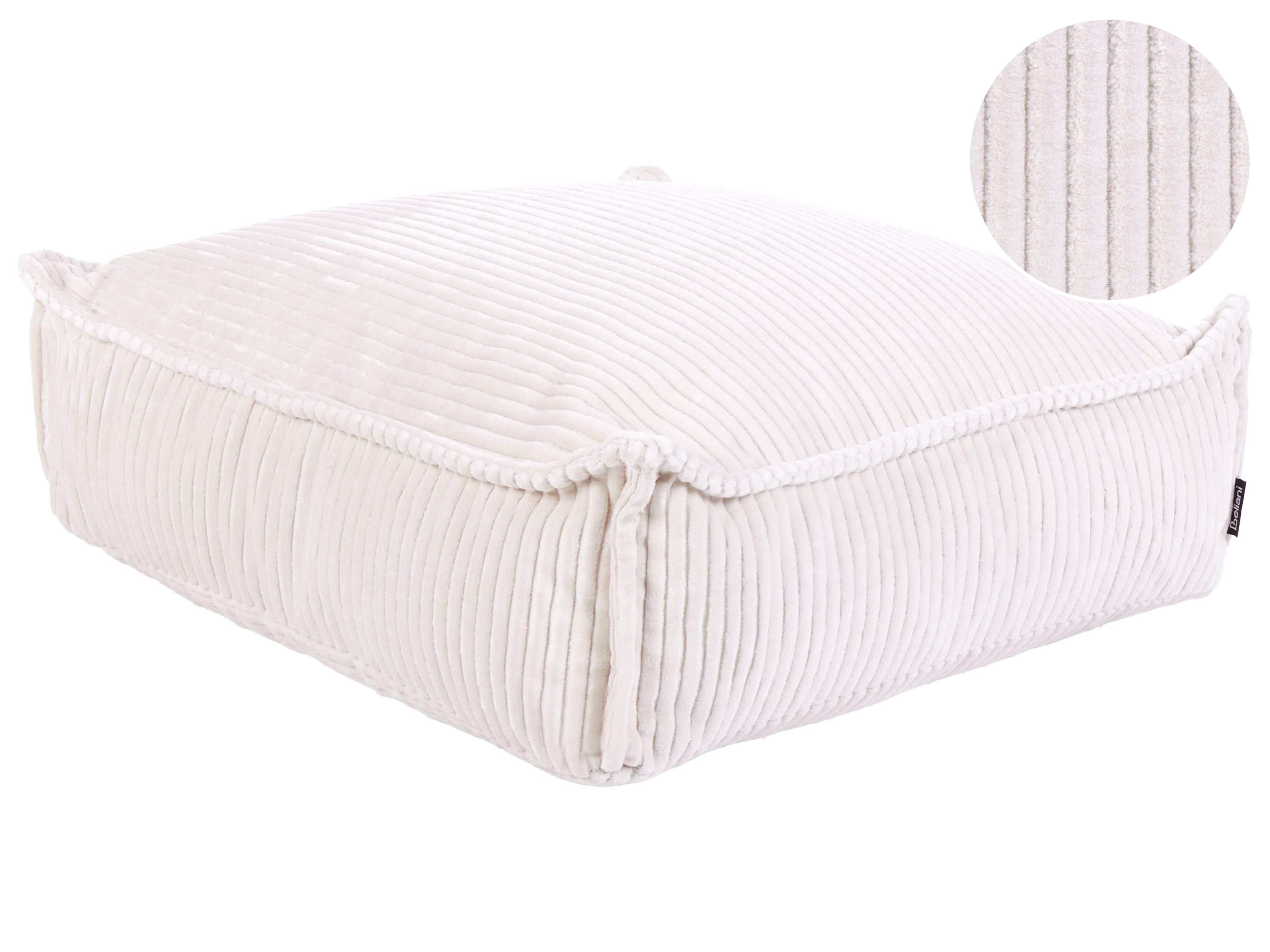 Pouffe ALLOZAI Velvet Light Beige