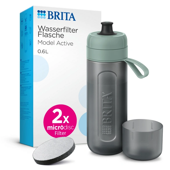 Wasserflasche »Active«, 0,6 L, dunkelgrün