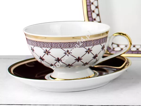 Filiżanka ze spodkiem do herbaty 0,22 L / 14,5 cm Ćmielów - Astra G364 GIFT BOX
