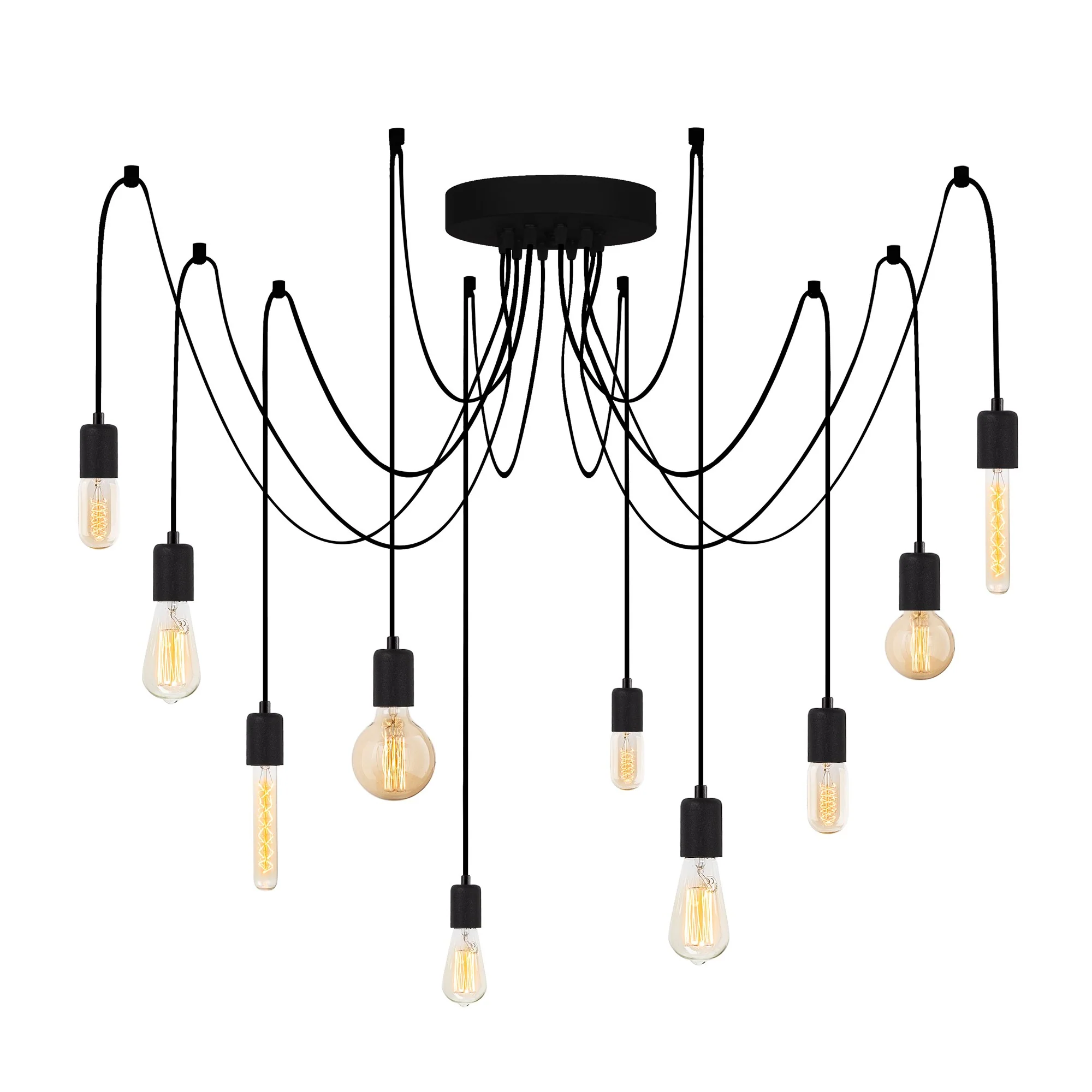 10-lichts Hanglamp Carlino