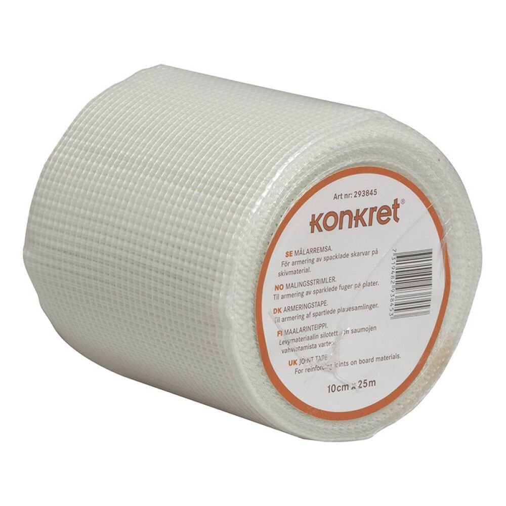 SKJØTEREMSE KONKRET GLASSFIBER BRED 10CMX25M