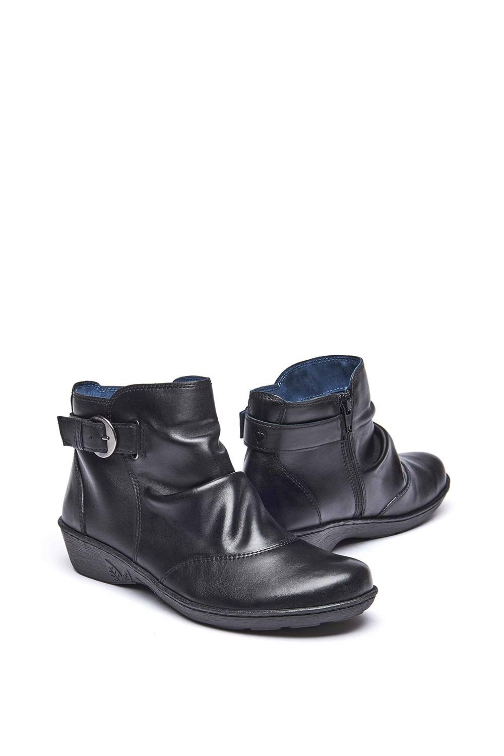 Moshulu Bourbon 2' Slouchy Leather Ankle Boots