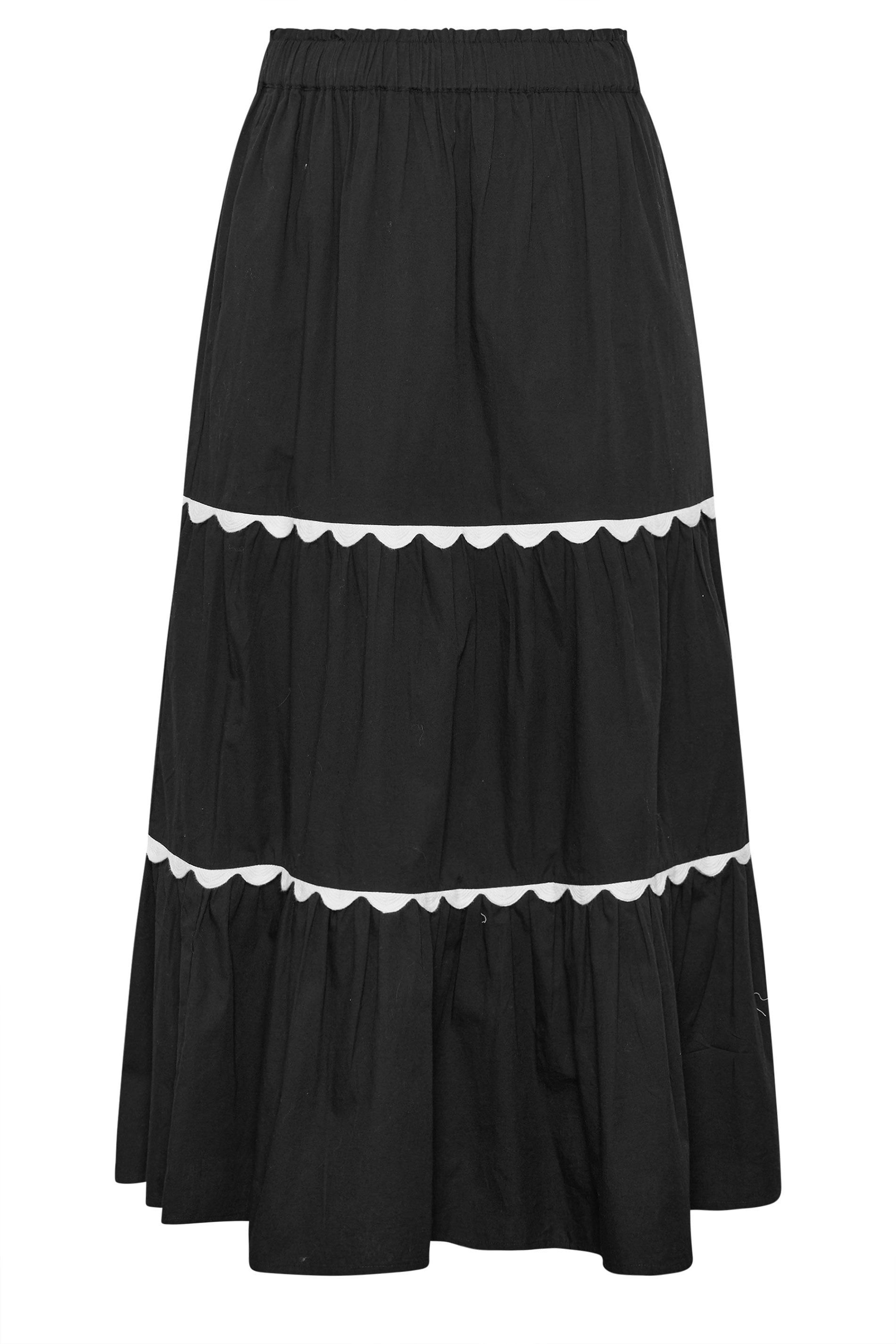 Yours Scallop Detail Maxi Skirt