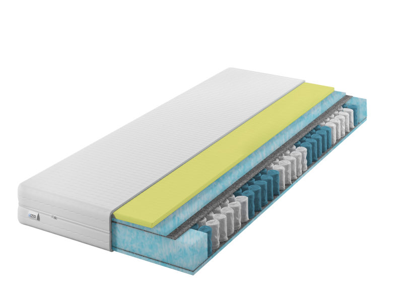 Materac sprężynowy GOLD Aqua   VISCO 70x190 23cm|7-stref | H2/H3|