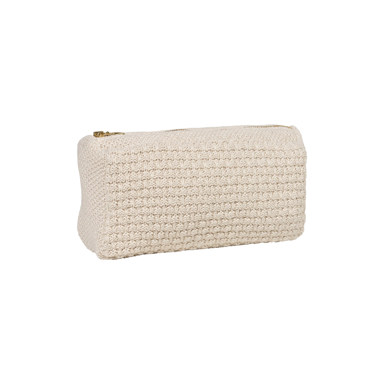 Strikket Clutch Petra, beige melange