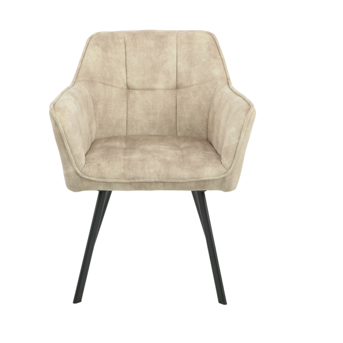 StarFurn Eetkamerstoel Emma - Taupe Velvet - Set van 2