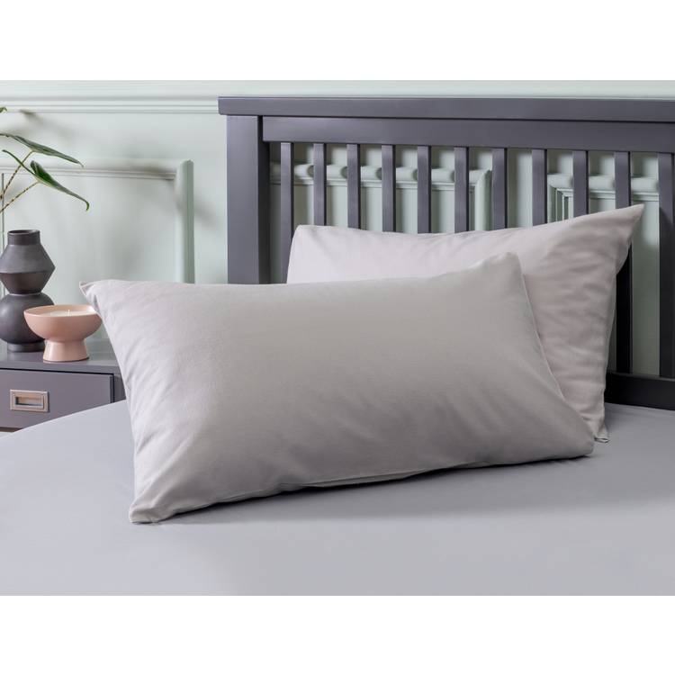 Habitat Soft and Cosy Brushed Cotton Pillowcase Pair - Grey