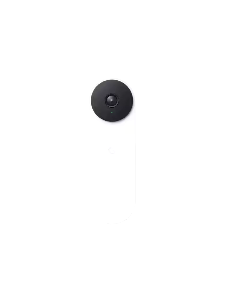 Google Nest Wired Smart W-Fi Video Doorbell w/ Camera & Always On Power, 2nd Gen, White