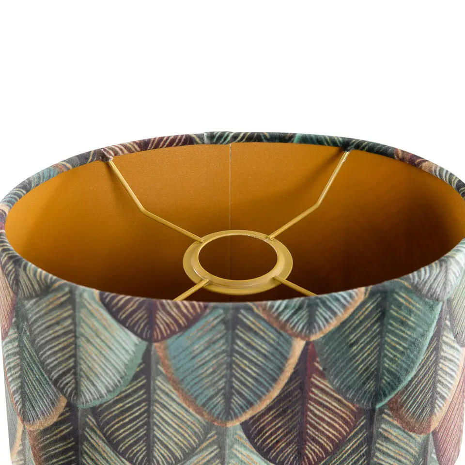 Qazqa ovaal cilinder velours groen