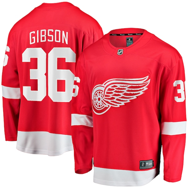 John Gibson Detroit Red Wings  Home Breakaway Jersey - Red