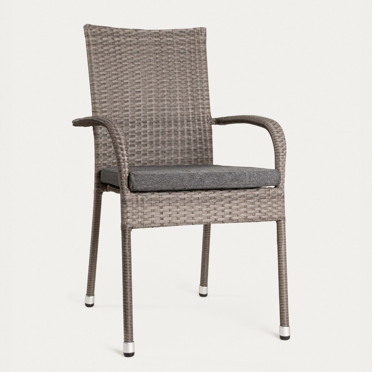 Krzesło BIKLY brązowo szare 56x64x94 cm