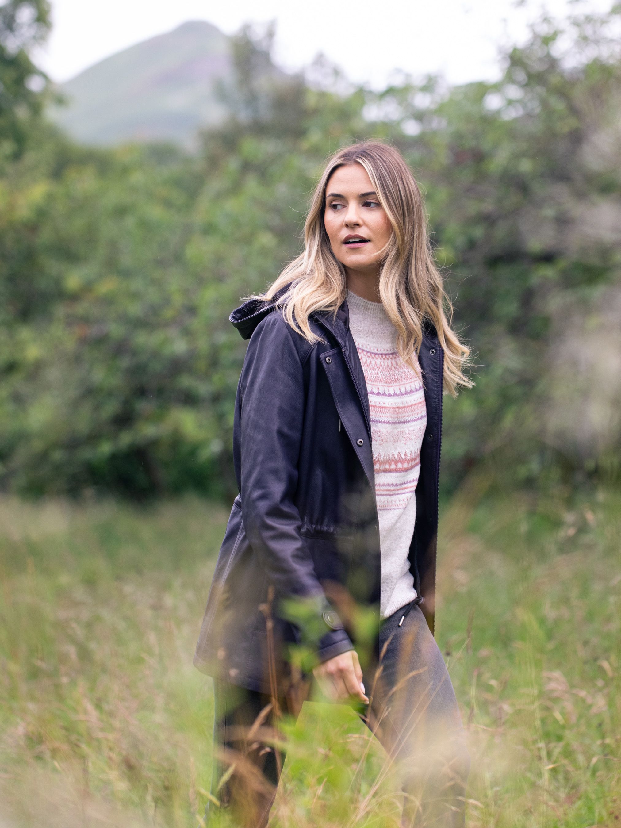 Lakeland Leather Patterdale' Hooded Leather Coat