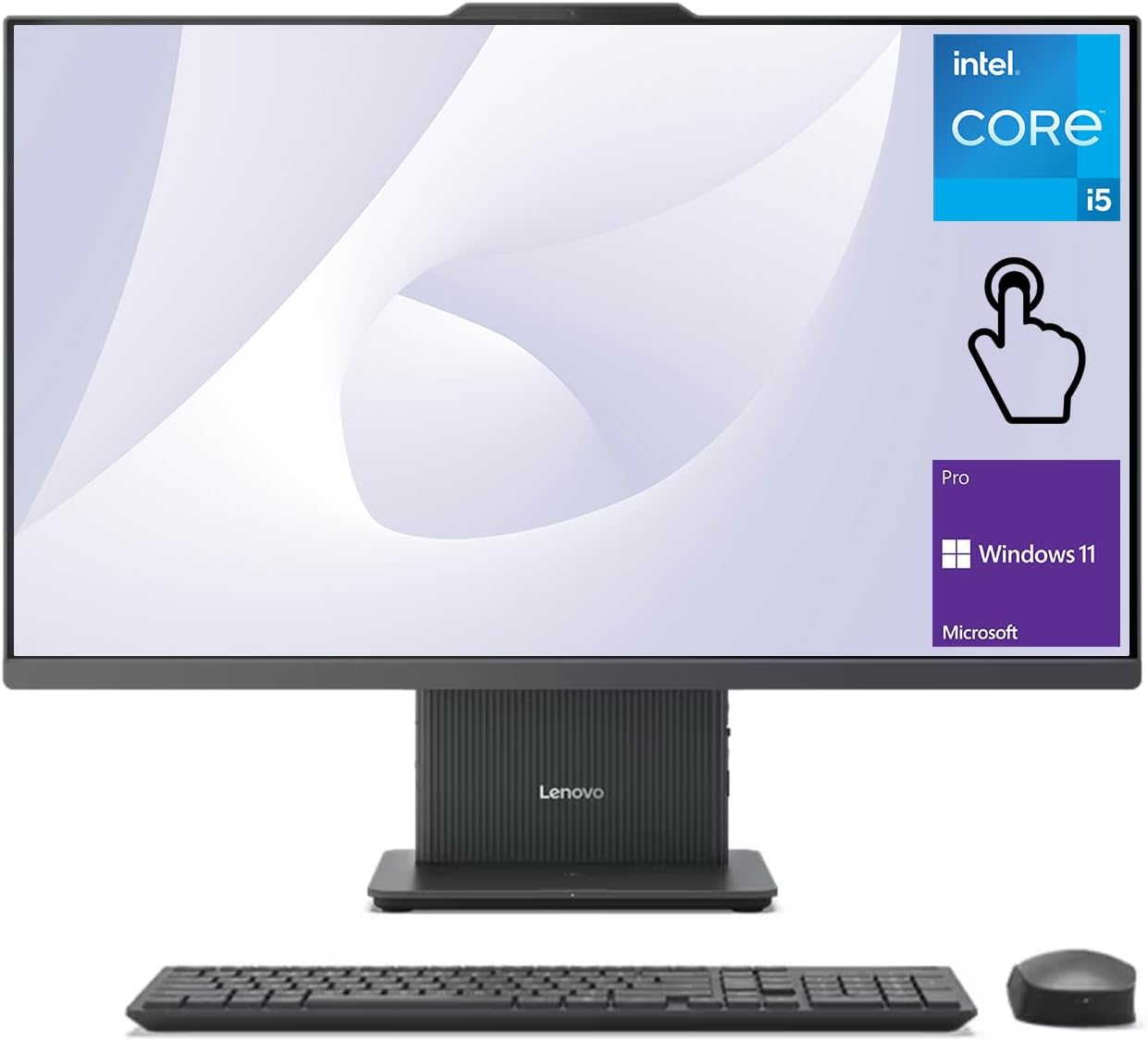 Lenovo 2026 IdeaCentre Business All-in-One  27 FHD Touchscreen 100Hz  Intel Core i5-13420H  32GB DDR5 RAM  1TB SSD  Wireless Charging Base  Wireless KB & Mouse  Wi-Fi 6  Windows 11 Pro  Grey
