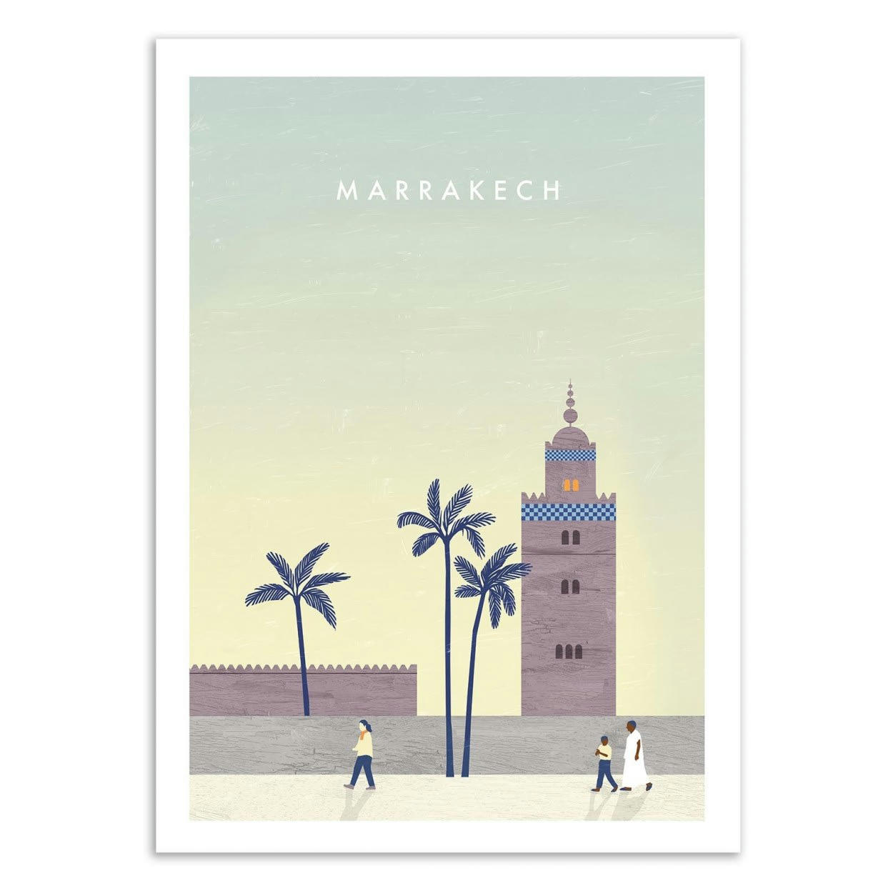 KATINKA REINKE - MARRAKECH - Affiche d'art 30 x 40 cm