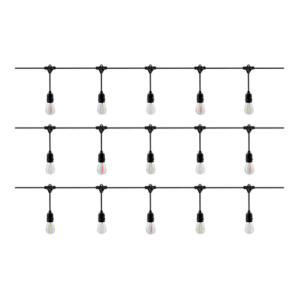 Guirlande lumineuse solaire d'extérieur LED intégrée RVB IP44 0.68W 20lm 10M