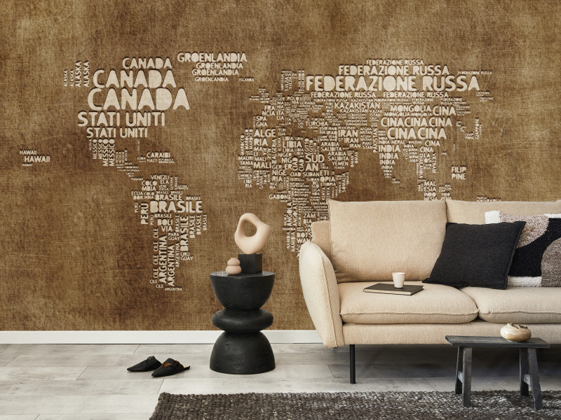 Fototapeta Antyczna włoska mapa 100x70cm