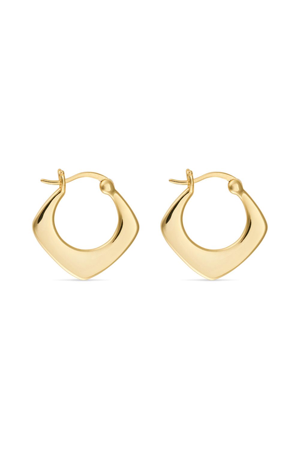 Elk & Bloom Small 18K Gold Geometric Hoops