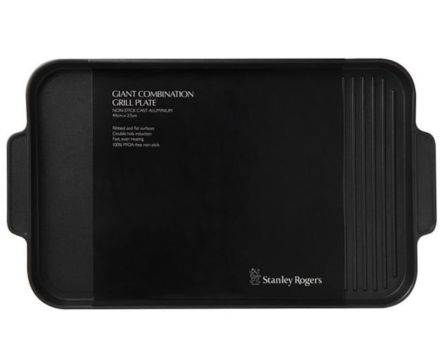 Stanley Rogers 44 X 27Cm Giant Combination Grill Plate Suits Induction