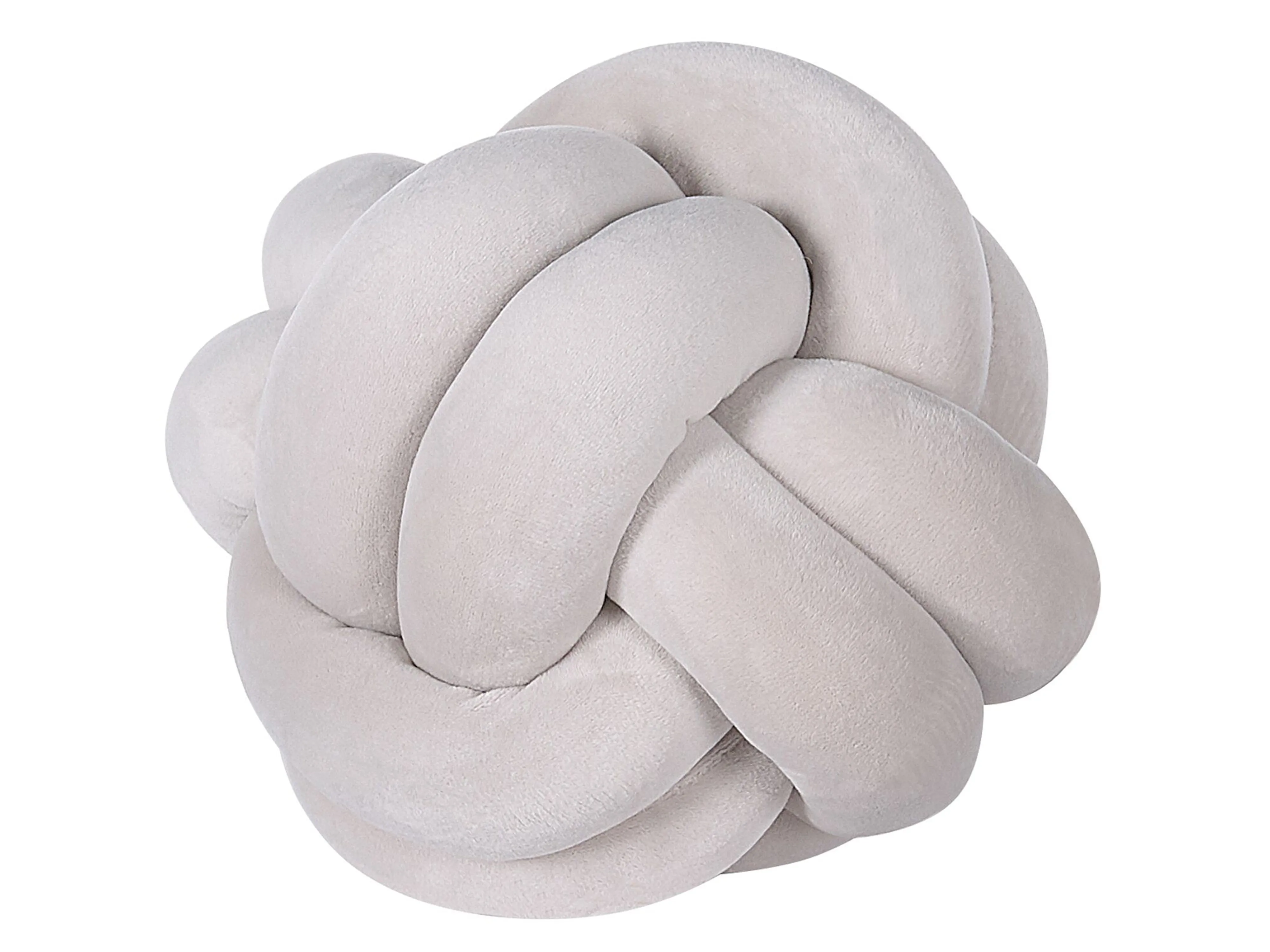 Throw Cushion MALNI Velvet 20 x 20 cm Light Grey Solid