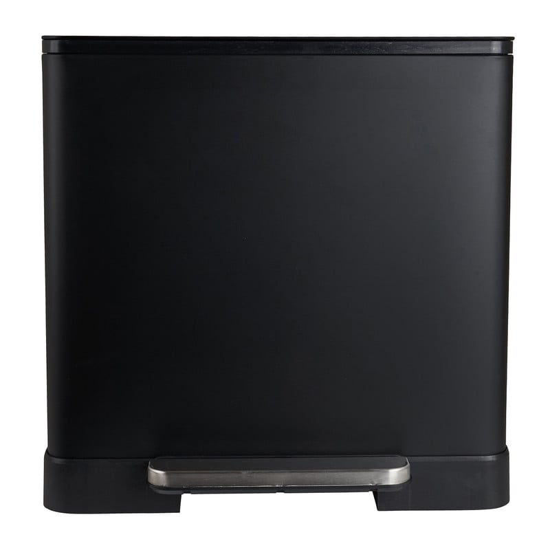 Pedaalemmer - zwart - 2x20 liter