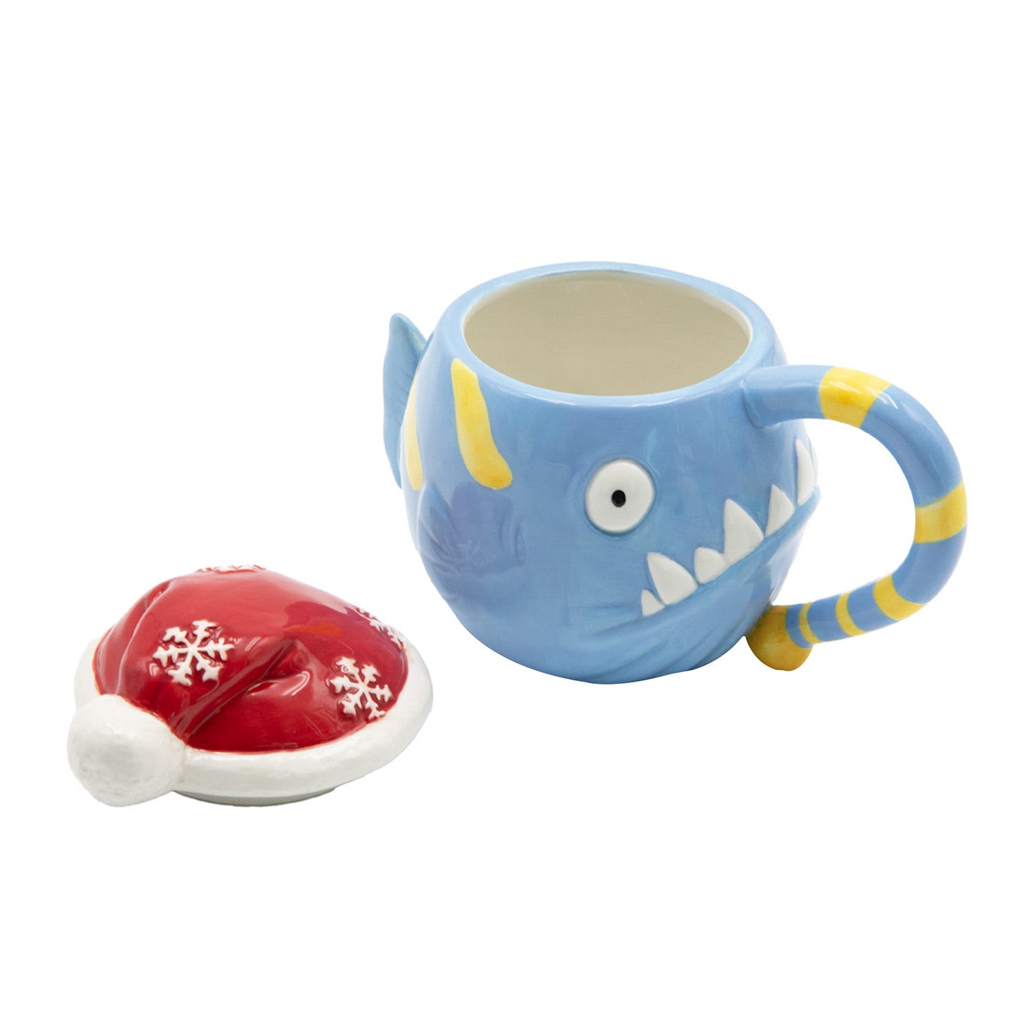 Tazza natalizia pesce pagliaccio azzurro 600 ml ceramica