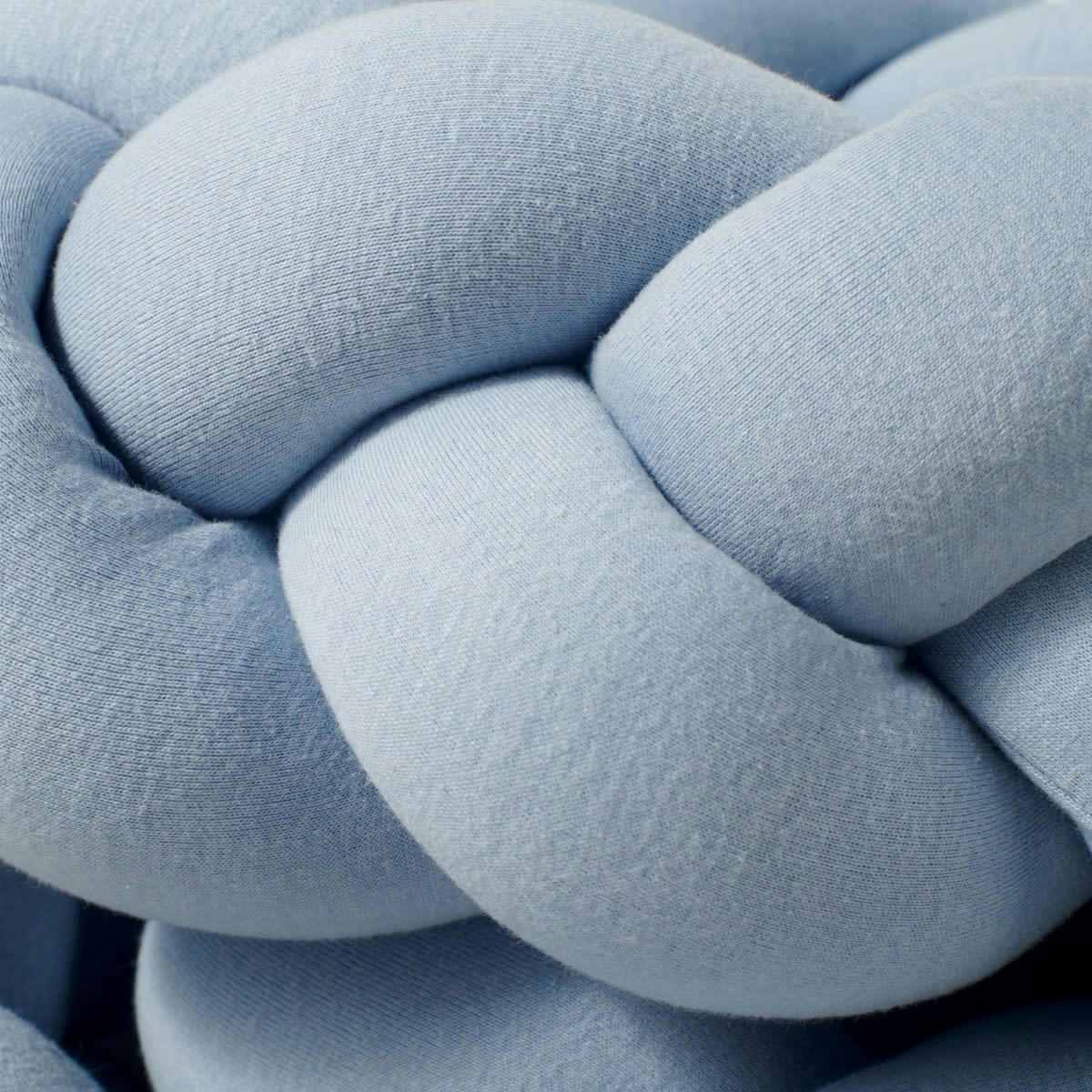 - Tresse de lit coton jersey bleu clair 200 cm