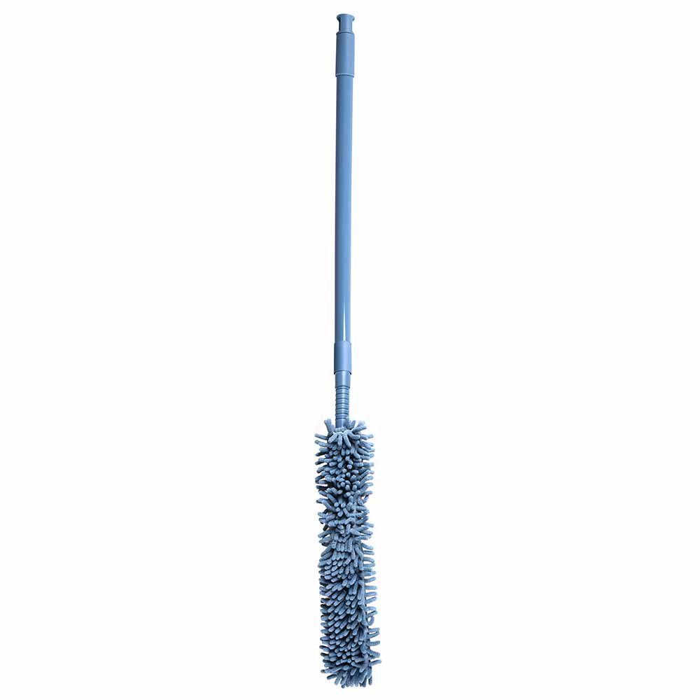 Plumeau en microfibre chenille gris