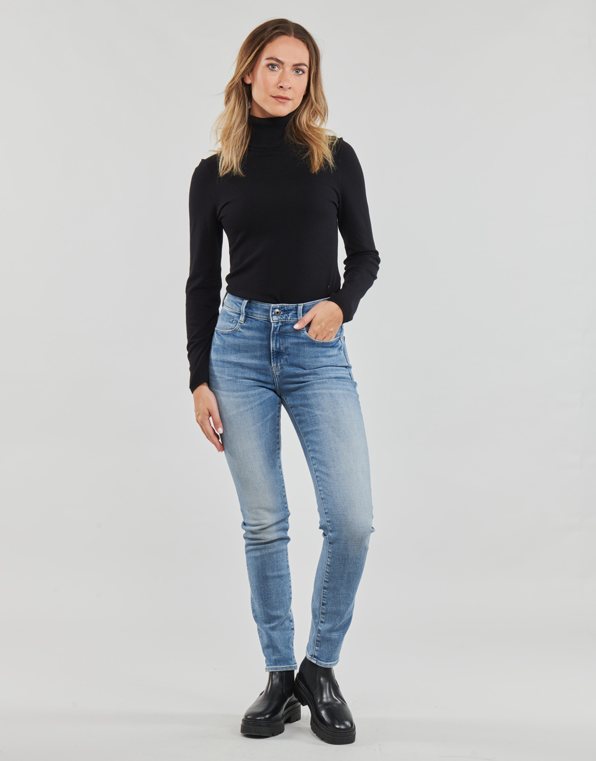 G-Star Raw - ACE 2.0 SLIM STRAIGHT WMN - Lightblue